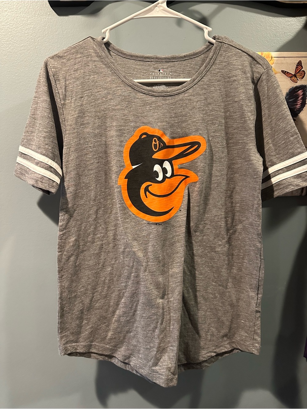 Genuine Merchandise Gray Women's Tee with MLB Logo